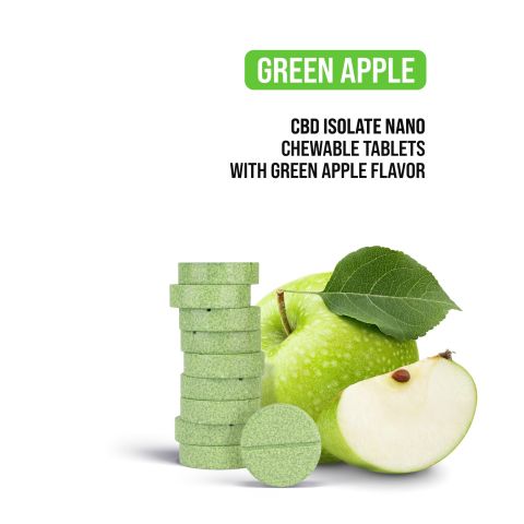 25mg CBD Isolate Nano Tablets - Green Apple - Simply Tabs - Thumbnail 4