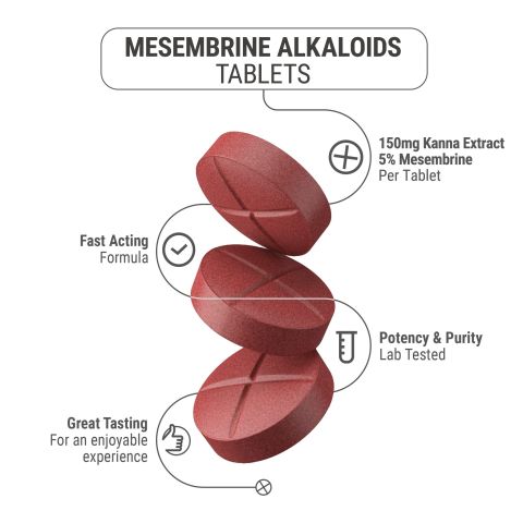 150mg Kanna Extract 5% Mesembrine Tablets - Fruit Punch - Simply Tabs - Thumbnail 5