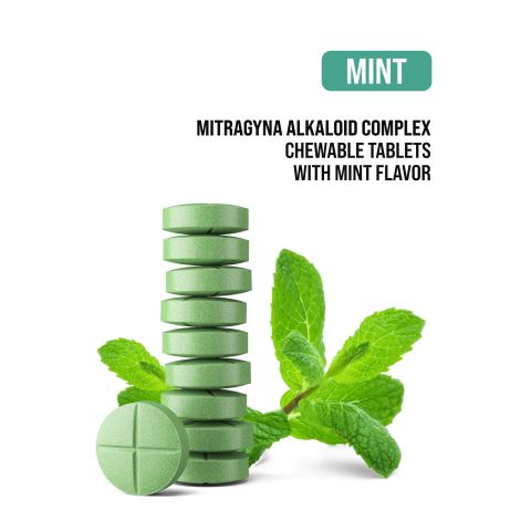 30mg Mitragyna Alkaloid Complex Tablets - Mint - Simply Tabs - Thumbnail 4
