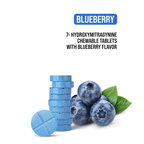 40mg 7-Hydroxy Tablets - Blueberry - Simply Tabs - Thumbnail 4