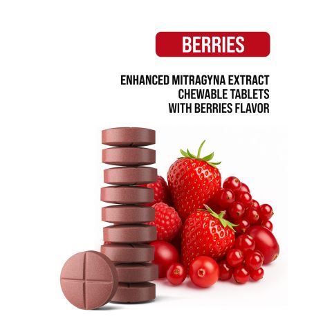 20mg Enhanced Mitragyna Extract Tablets - Berries - Simply Tabs - Thumbnail 4