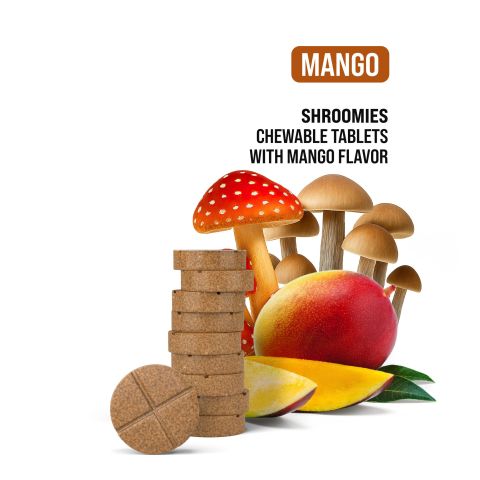 1,200mg Magic Mushroom Tablets - Mango - Shrooomies - Thumbnail 5
