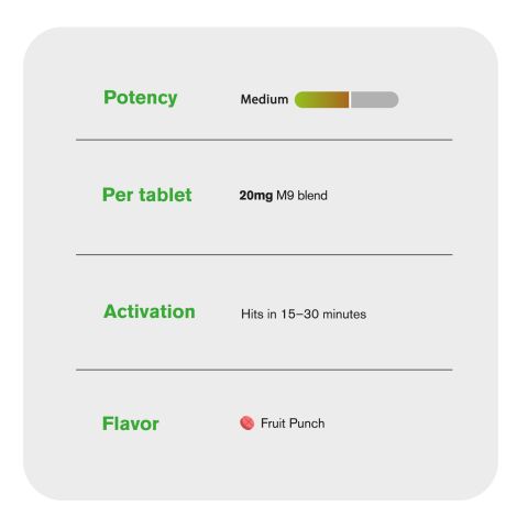 20mg M9 Blend Tablets - Fruit Punch - Simply Tabs - Thumbnail 7