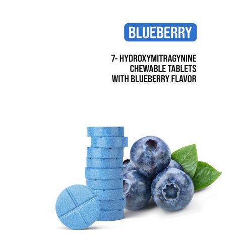 75mg 7-Hydroxy Tablets - Blueberry - Simply Tabs - Thumbnail 4