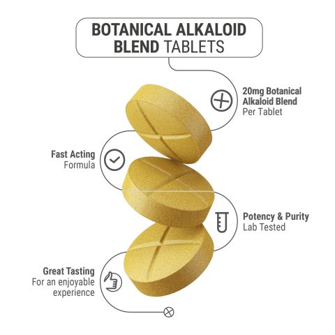 20mg Botanical Alkaloid Blend Tablets - Pineapple - Simply Tabs - Thumbnail 5