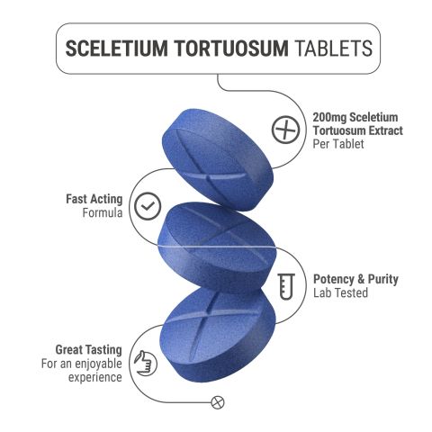 200mg Sceletium Tortuosum Extract Tablets - Blue Razz - Simply Tabs - Thumbnail 5