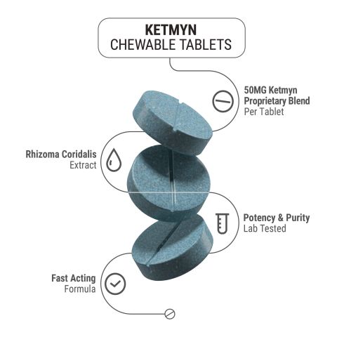 50mg Ketmyn Tablets - Unflavored - Simply Tabs - Thumbnail 5