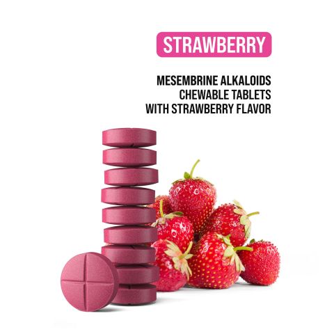 200mg Kanna Extract 5% Mesembrine Tablets - Strawberry - Simply Tabs - Thumbnail 4