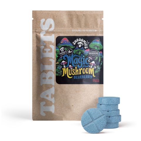 1,200mg Magic Mushroom Tablets - Blueberry - Shrooomies - Thumbnail 2