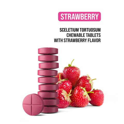 200mg Sceletium Tortuosum Extract Tablets - Strawberry - Simply Tabs - Thumbnail 4