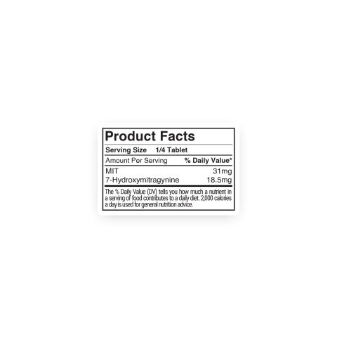 200mg 7-Hydroxy & Mitragynine Tablets - Watermelon + Kiwi - Simply Tabs - Thumbnail 12