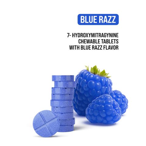50mg 7-Hydroxy Tablets - Blue Razz - Simply Tabs - Thumbnail 4