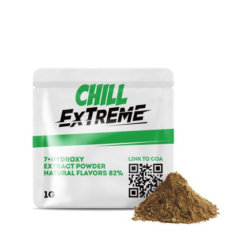 1,000mg 7-Hydroxy Powder - Unflavored - Chill Extreme - Thumbnail 2