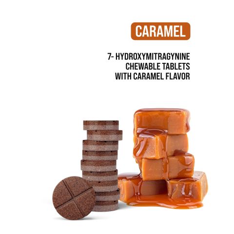 40mg 7-Hydroxy Tablets - Caramel - Simply Tabs - Thumbnail 4