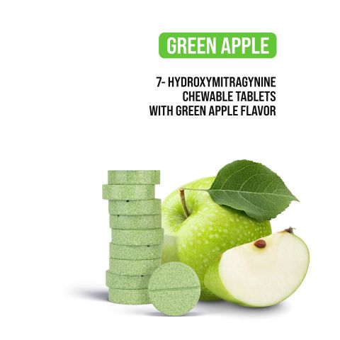 20mg 7-Hydroxy Tablets - Green Apple - Simply Tabs - Thumbnail 4