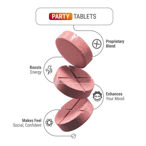 1,200mg Party Blend Tablets - Berries - Party Pop - Thumbnail 4