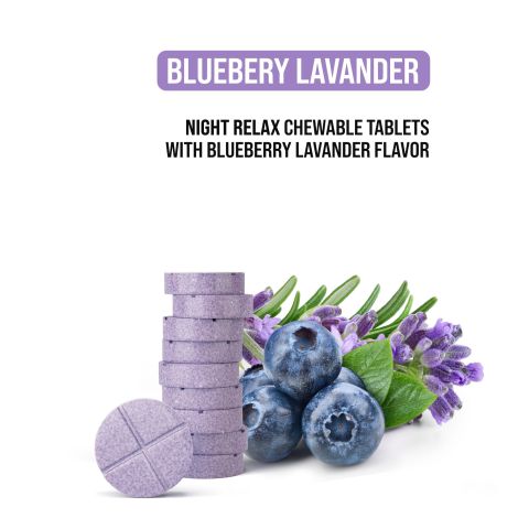 50mg L-Theanine & L-THP Tablets - Blueberry Lavander - Simply Tabs - Thumbnail 5