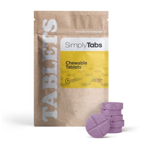 50mg Broad Spectrum CBD Nano Tablets - Grape - Simply Tabs - Thumbnail 2