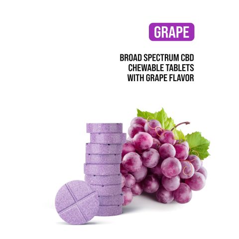 50mg Broad Spectrum CBD Nano Tablets - Grape - Simply Tabs - Thumbnail 4