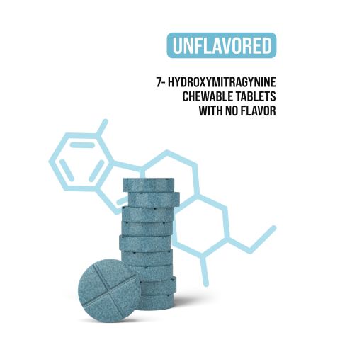 90mg 7-Hydroxy Tablets - Unflavored - Simply Tabs - Thumbnail 4