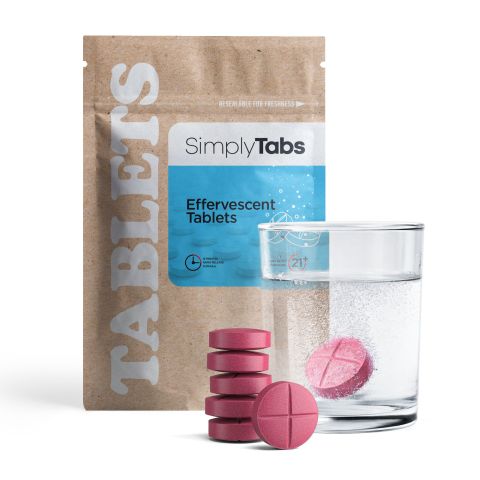 50mg 7-Hydroxy Effervescent Tablets - Strawberry - Simply Tabs - Thumbnail 2