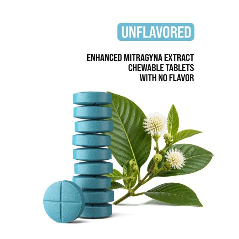 20mg Enhanced Mitragyna Extract Tablets - Unflavored - Simply Tabs - Thumbnail 4