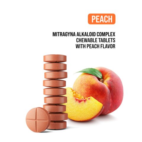 30mg Mitragyna Alkaloid Complex Tablets - Peach - Simply Tabs - Thumbnail 4