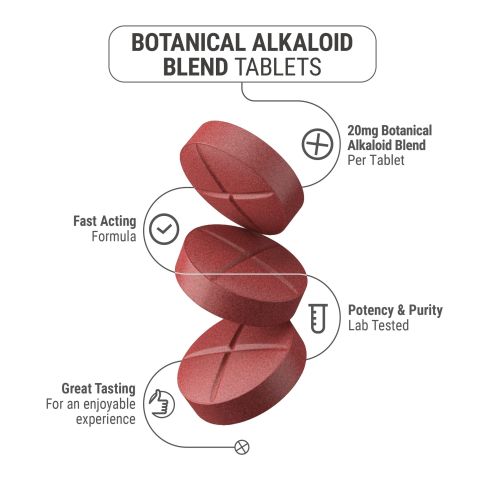 20mg Botanical Alkaloid Blend Tablets - Fruit Punch - Simply Tabs - Thumbnail 5