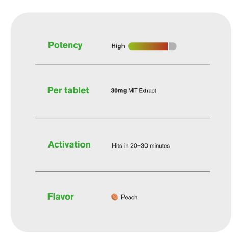 30mg MIT Extract Tablets - Peach - Simply Tabs - Thumbnail 7